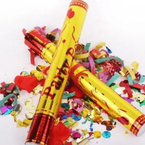 Fizzboom Hand-held party poppers, Confetti Poppers Cannon Party Shooter for Graduation, New Years Eve, Birthday Party
