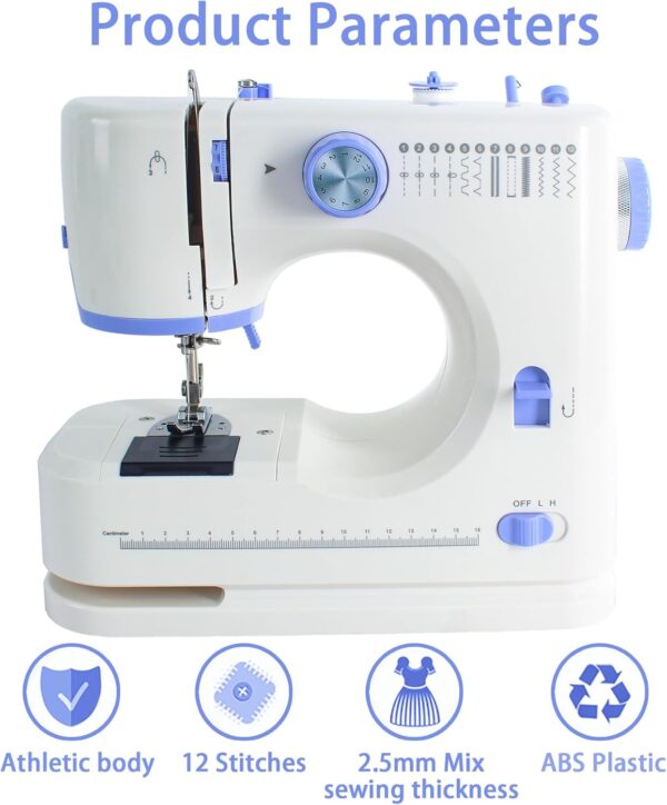 RHOYNER stitching machine for beginners, 12 Built-in Stitches, 2 Speed