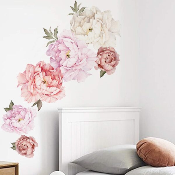 AWANTIC Wall Stickers for Living Room, Wall Decals Floral 2 x 12 x 2 inches