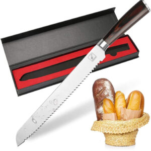 ORVIX Bread Knife with bag for Homemade Bread Pastry Cake Slicing